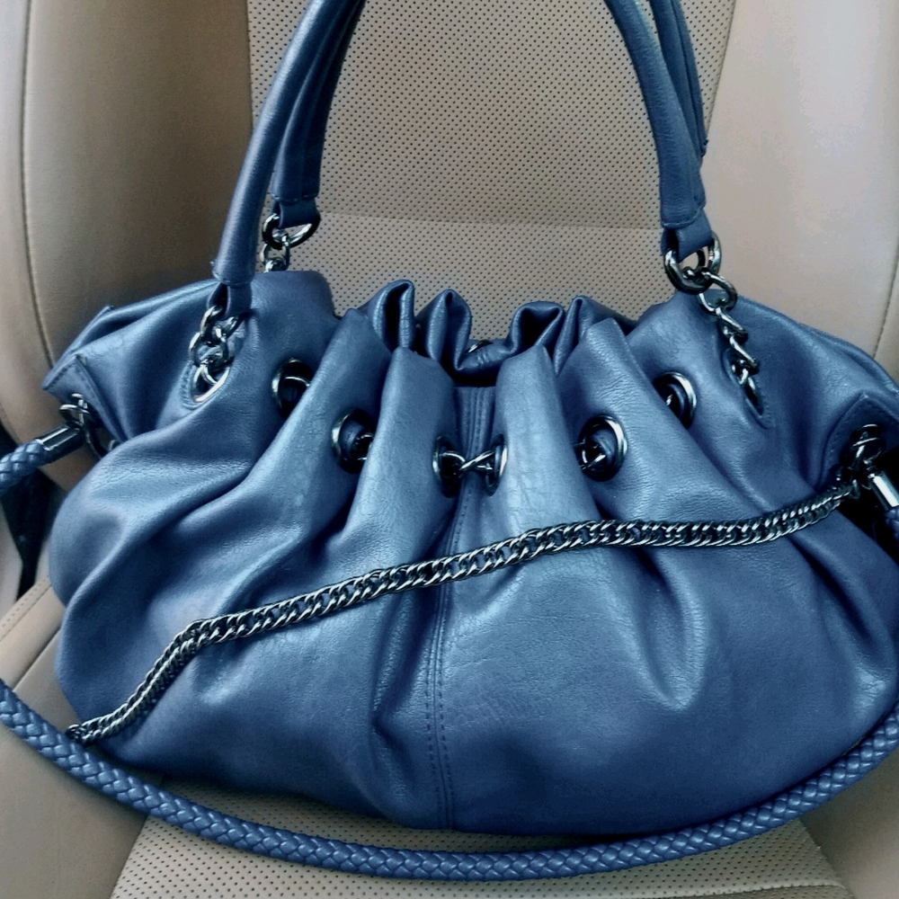 Beautiful Navy Blue Hand Bag